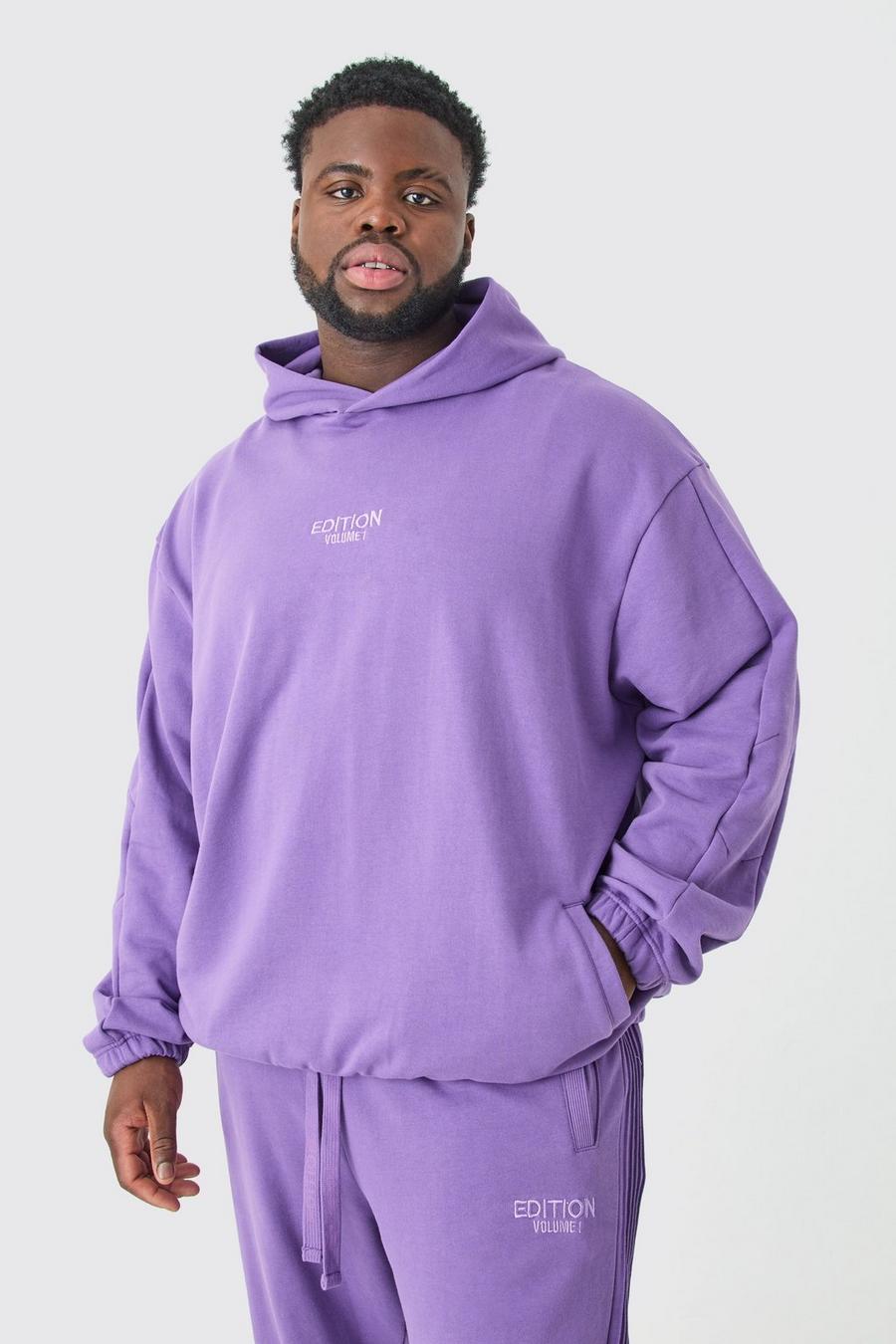 Purple Plus EDITION Oversize hoodie i tjockt tyg image number 1
