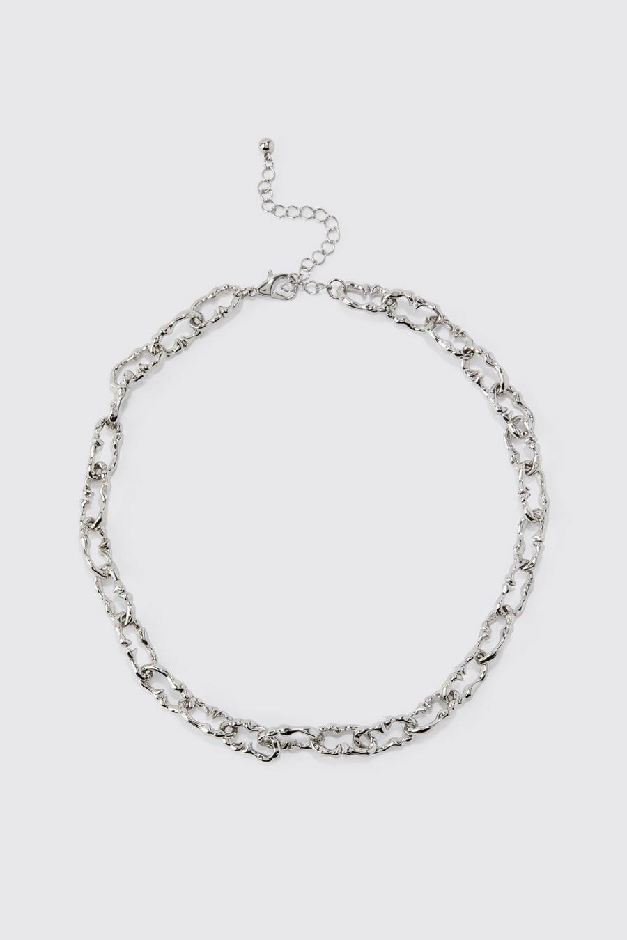 Collar de cadena con eslabones, Silver