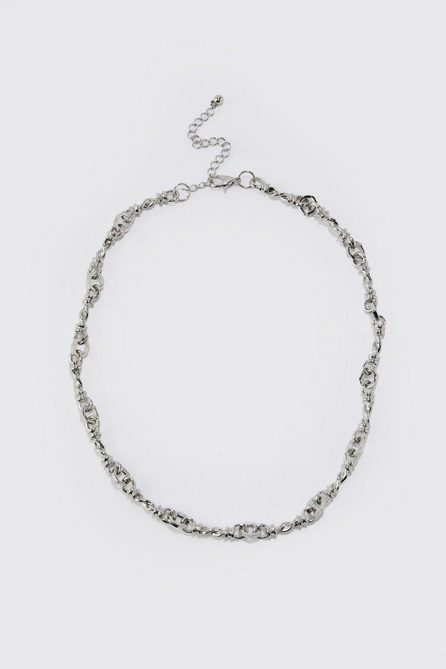 Silver Knot Chain Necklace image number 1
