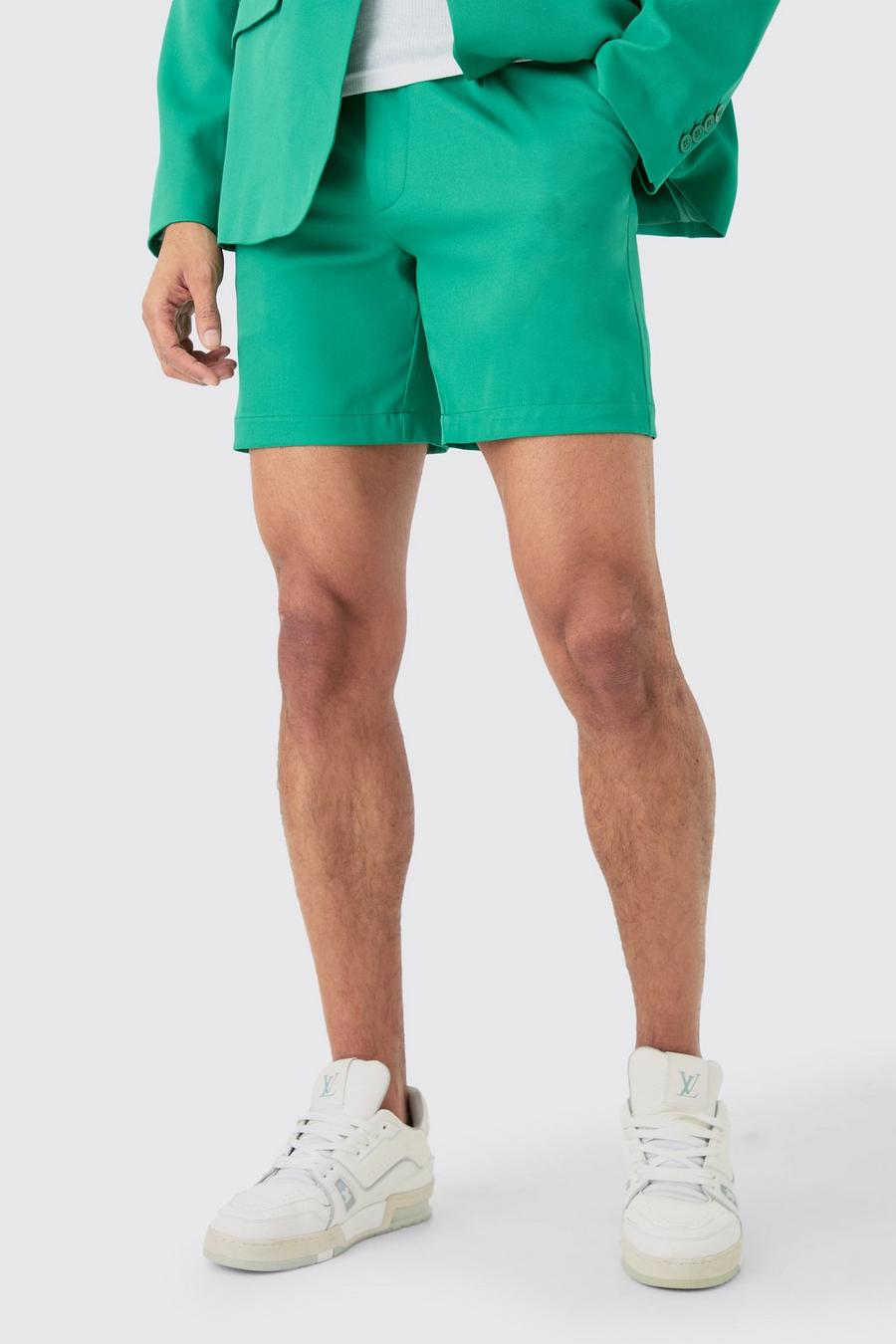 Green Mix & Match Tailored Shorts