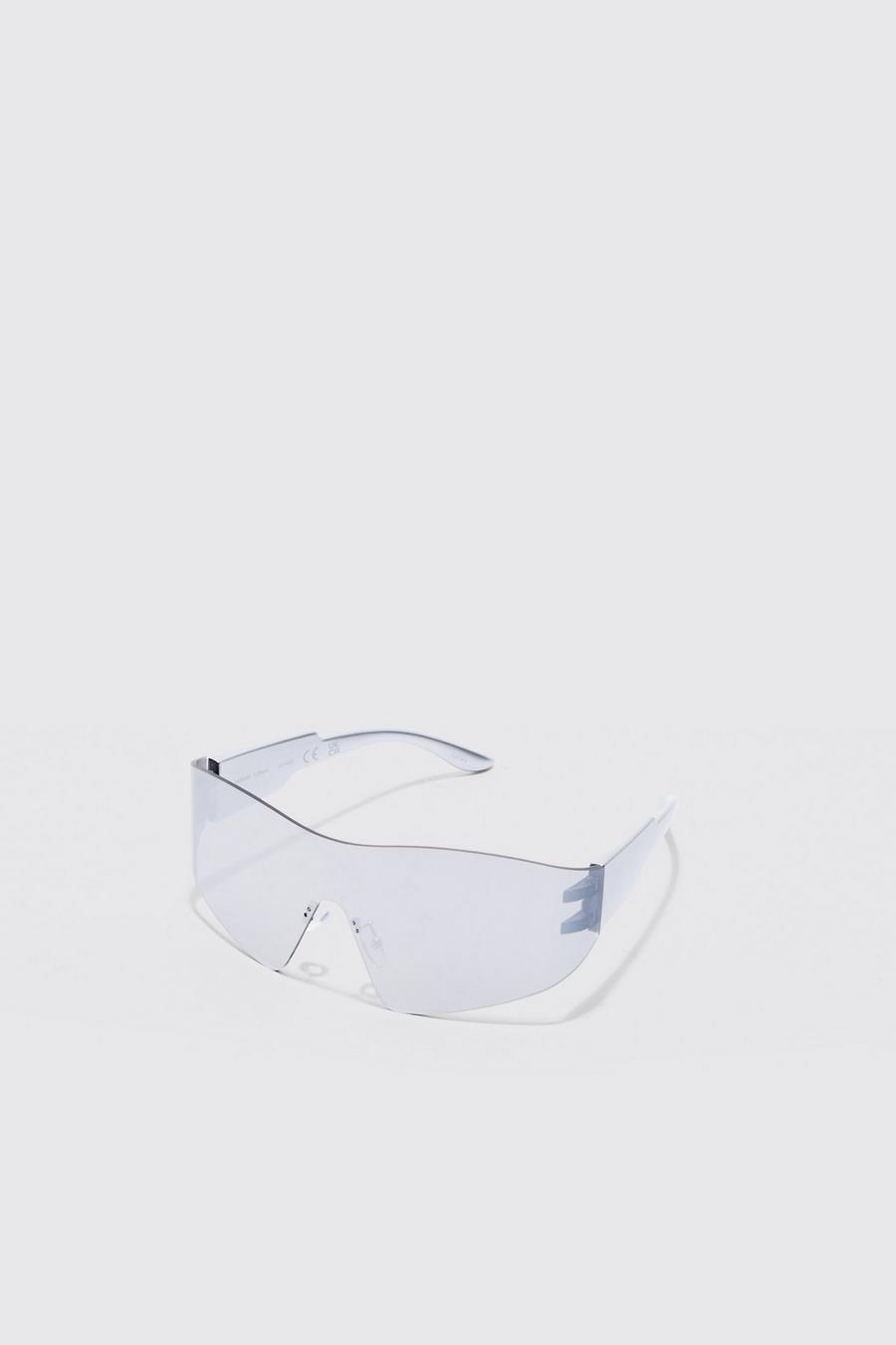 Silver Shield Lens Sunglasses