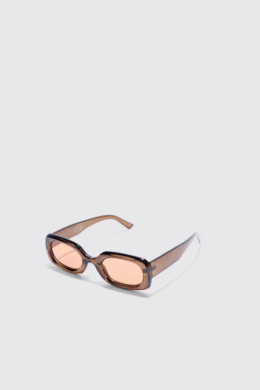 Khaki Chunky solglasögon med bågar