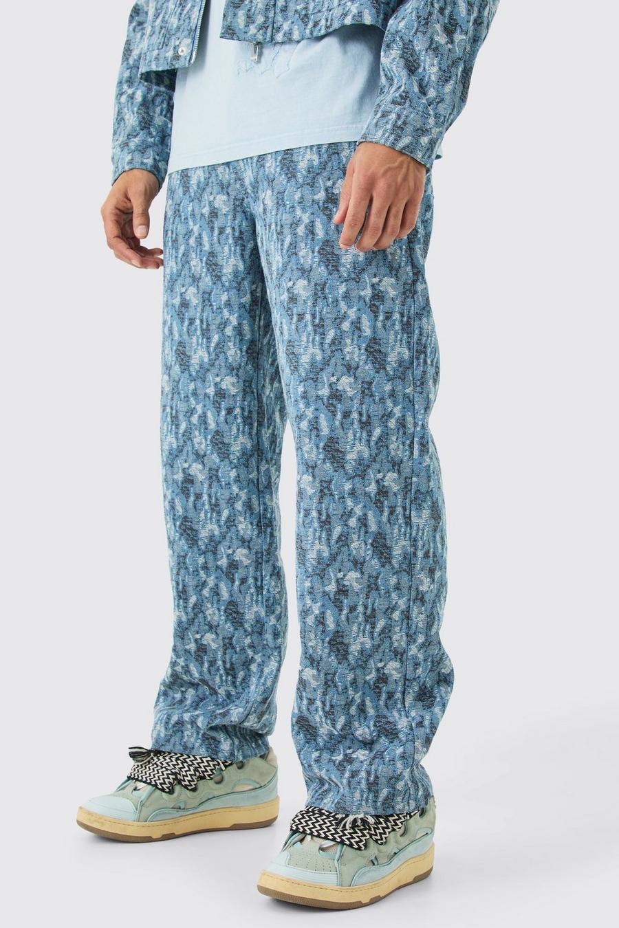 Light blue Baggy Rigid Fabric Interest Distressed Jeans