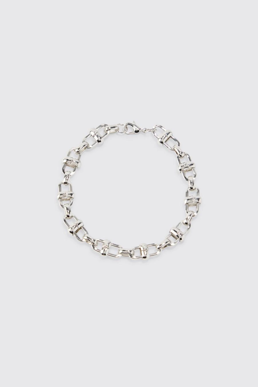 Silver Chain Detail Bracelet image number 1