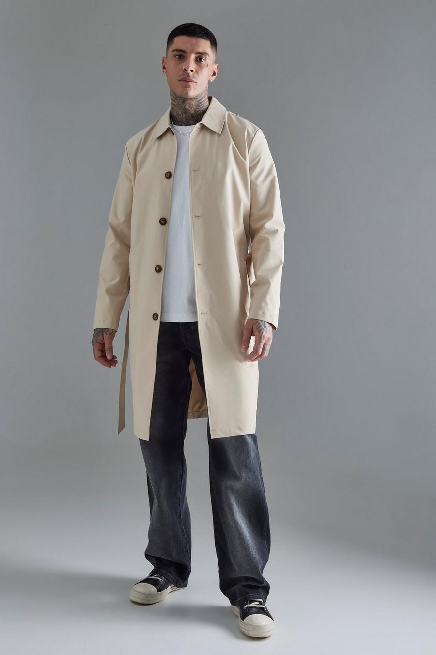 Sand Tall Classic Belted Trench Coat