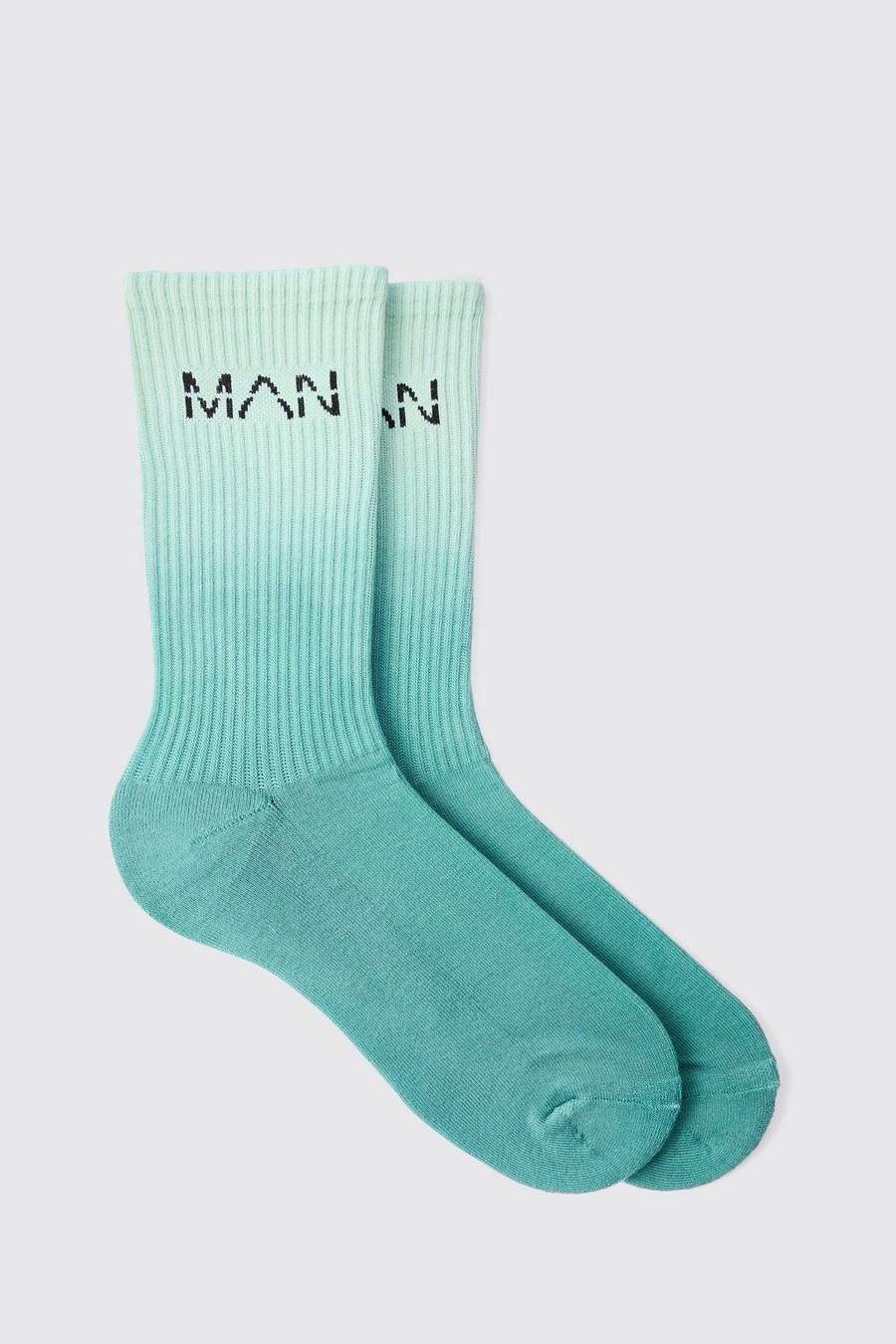 Man Active Socken mit Farbverlauf, Green image number 1
