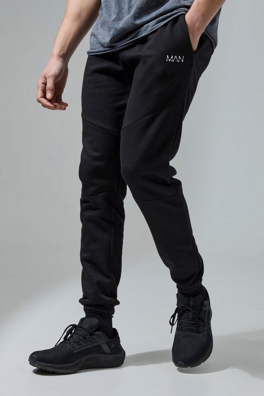 Pantaloni tuta Man Active Gym con tasche - set di 2 paia, Black