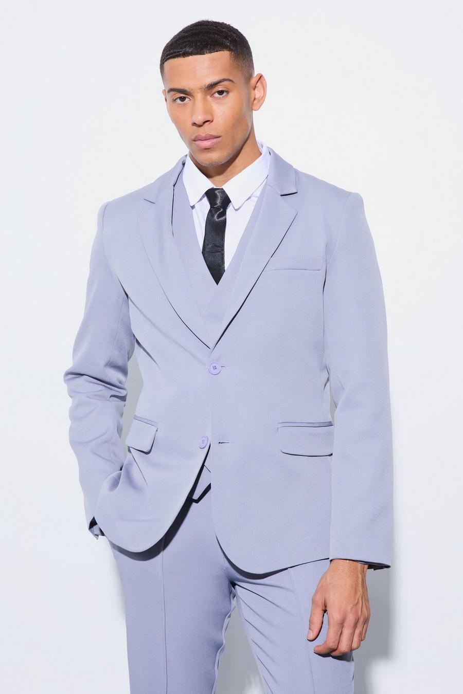 Blazer a monopetto Slim Fit, Grey image number 1