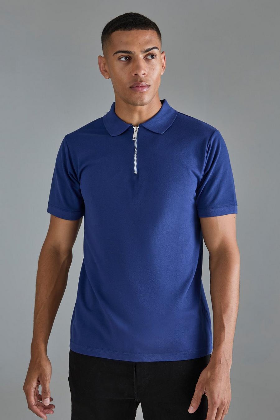 Navy Polo Ralph Lauren T-shirt manches longues à logo joueur de polo Noir chiné image number 1