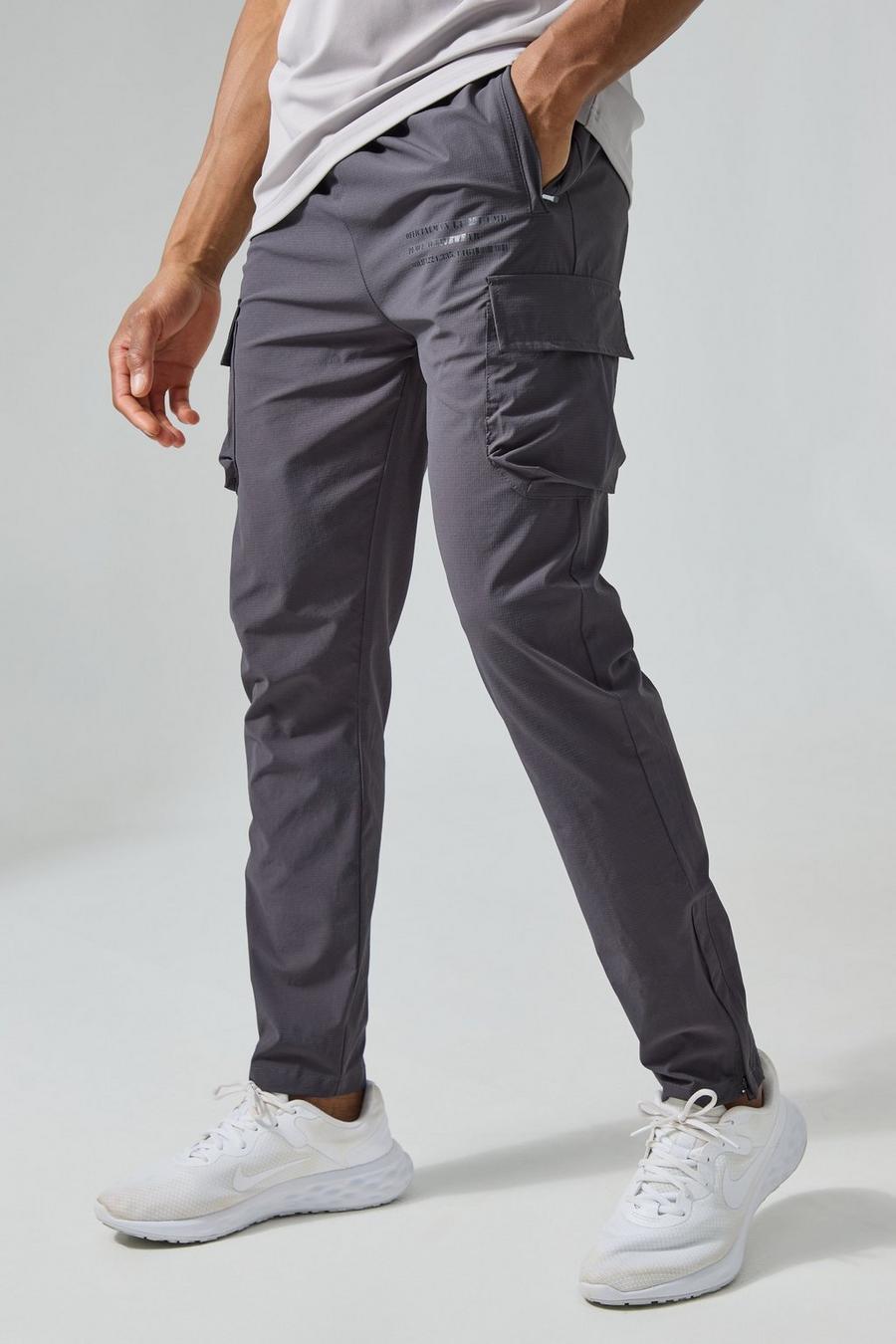 Charcoal Man Active Gym Technical Cargo Jogger image number 1