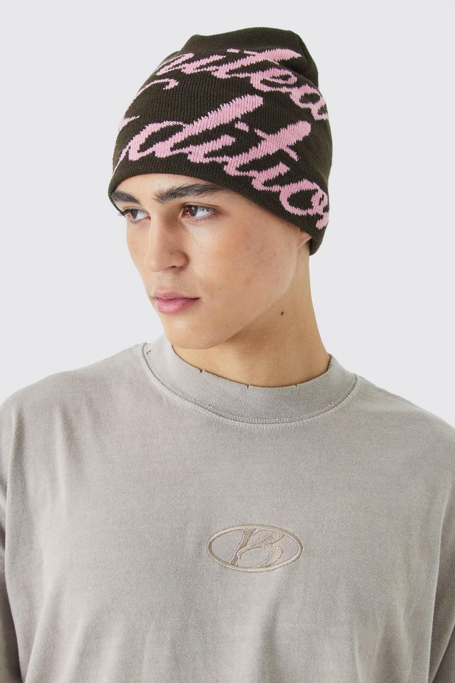 Berretto Beanie con grafica Limited Edition, Chocolate image number 1