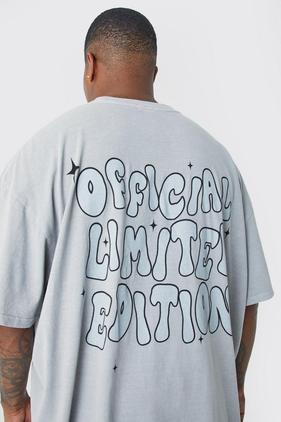 Charcoal Plus Oversize t-shirt fram och bak