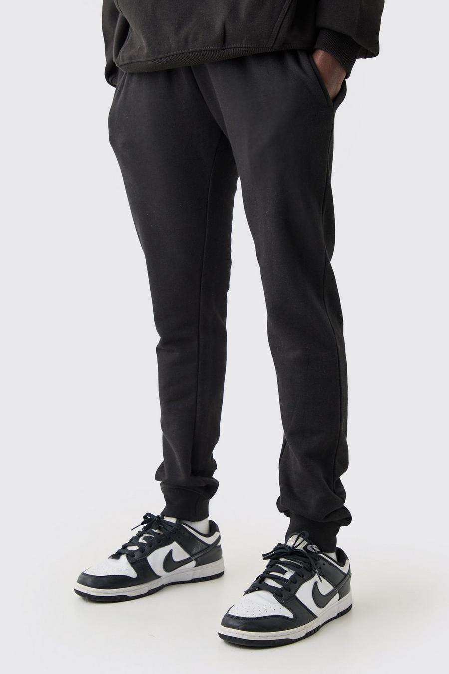 Super Skinny Jogginghose aus REEL Baumwolle, Black image number 1
