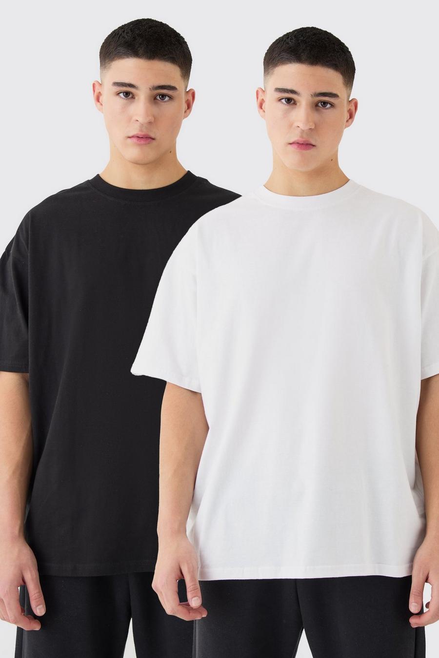 T-shirt oversize - set di 2 paia, Multi