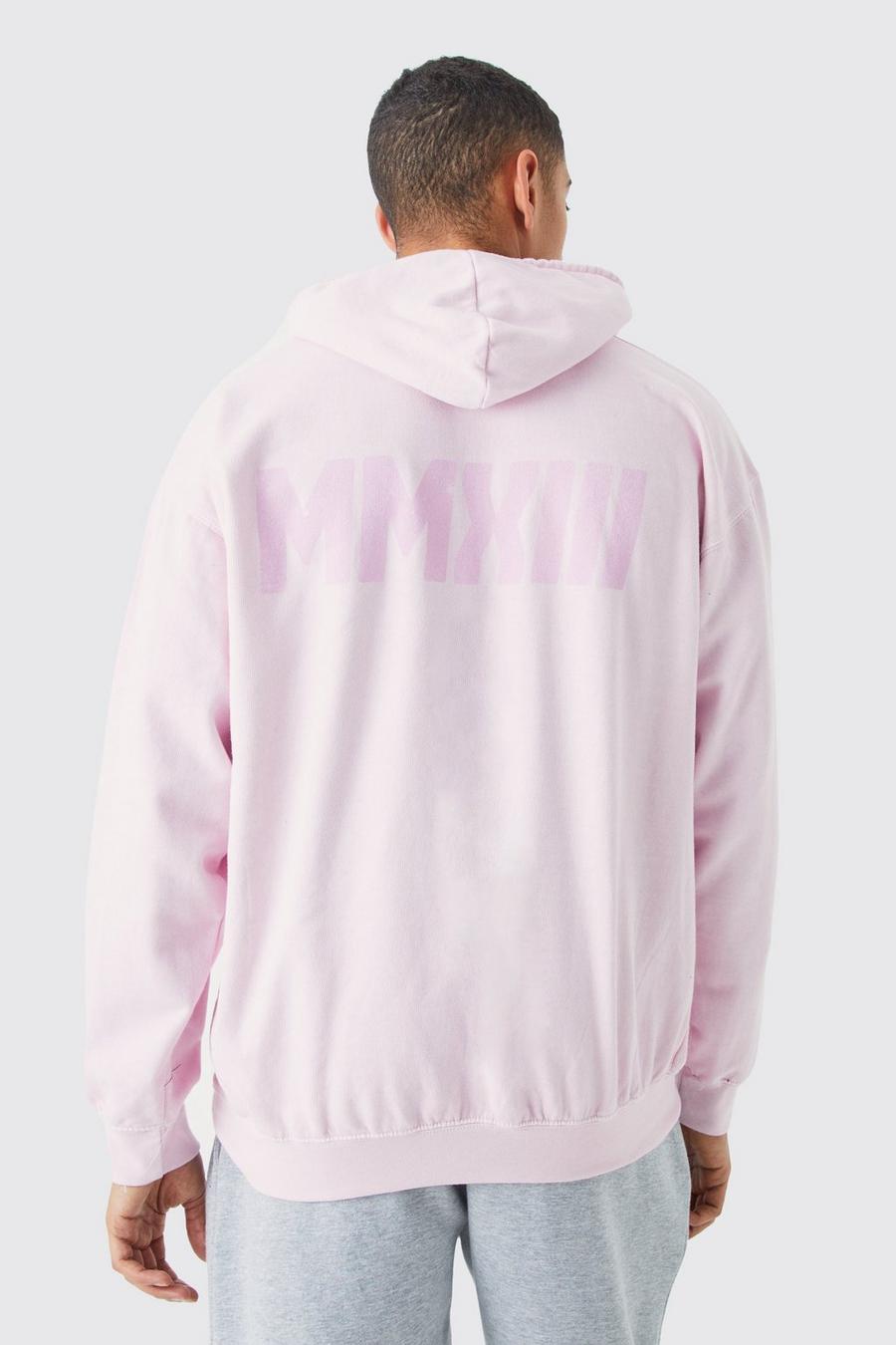 Light pink MMXIII Oversize Urblekt hoodie image number 1