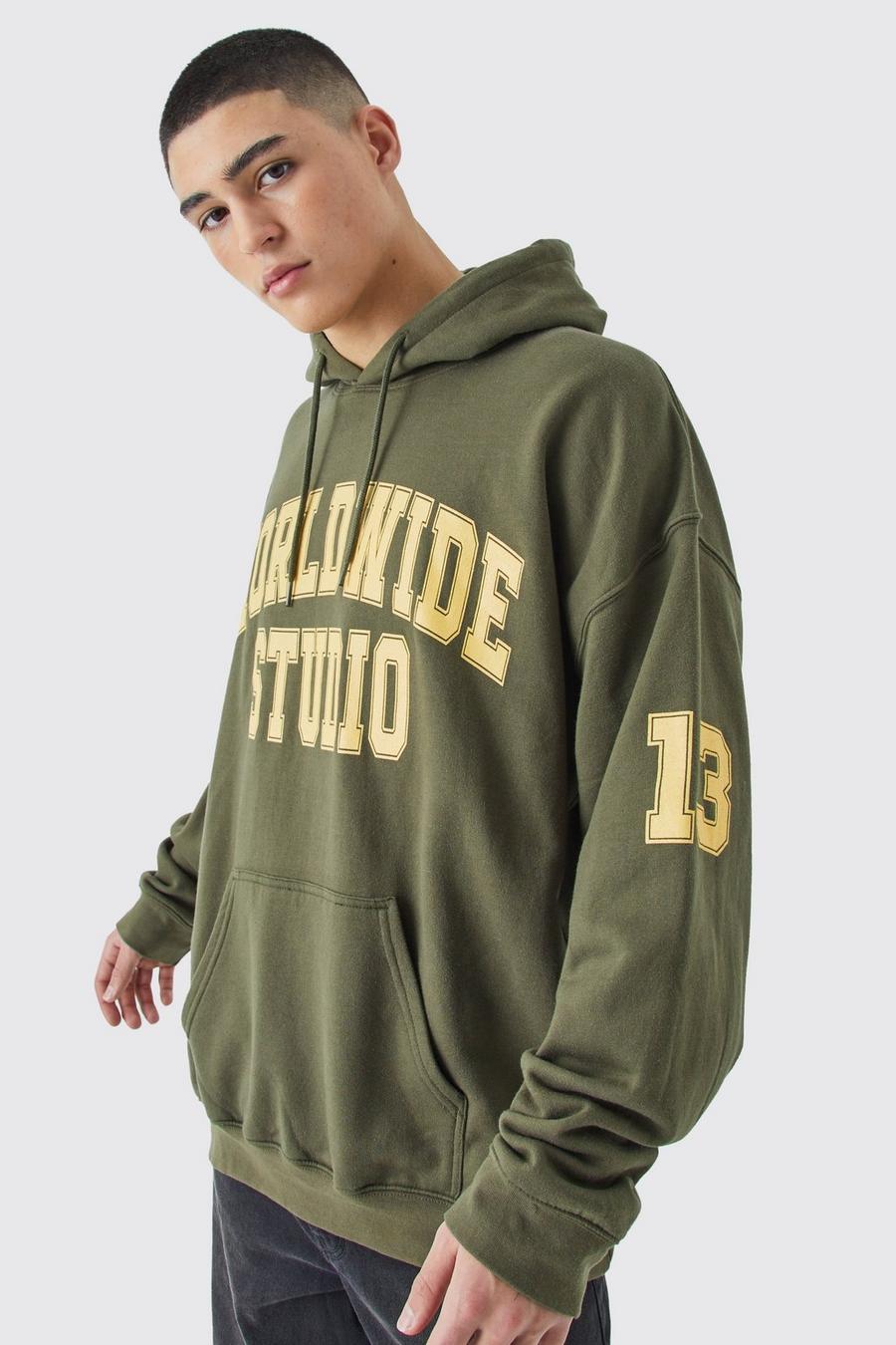 Green Worldwide Oversize Urblekt hoodie