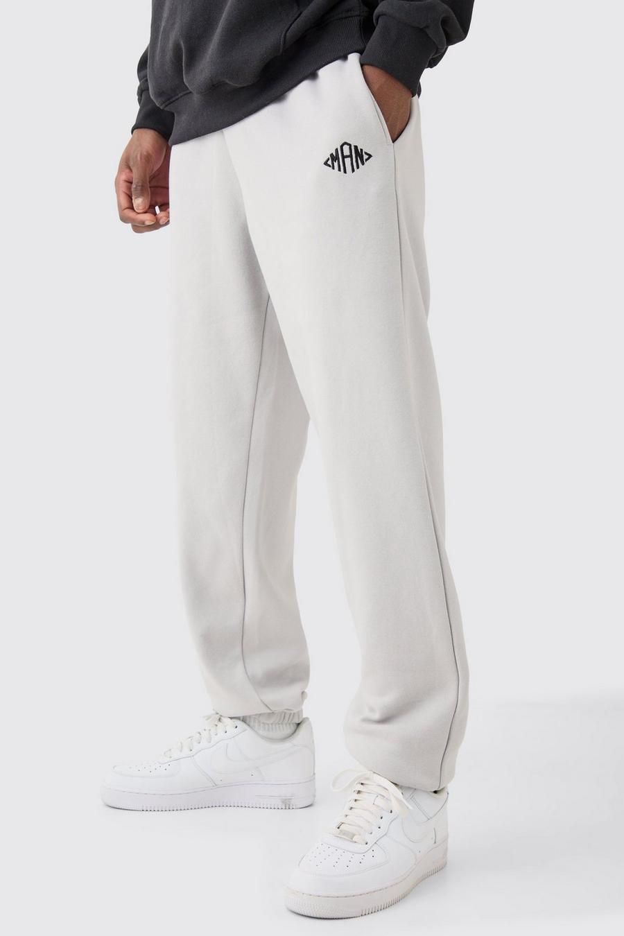 Pantalón deportivo MAN básico oversize, Grey