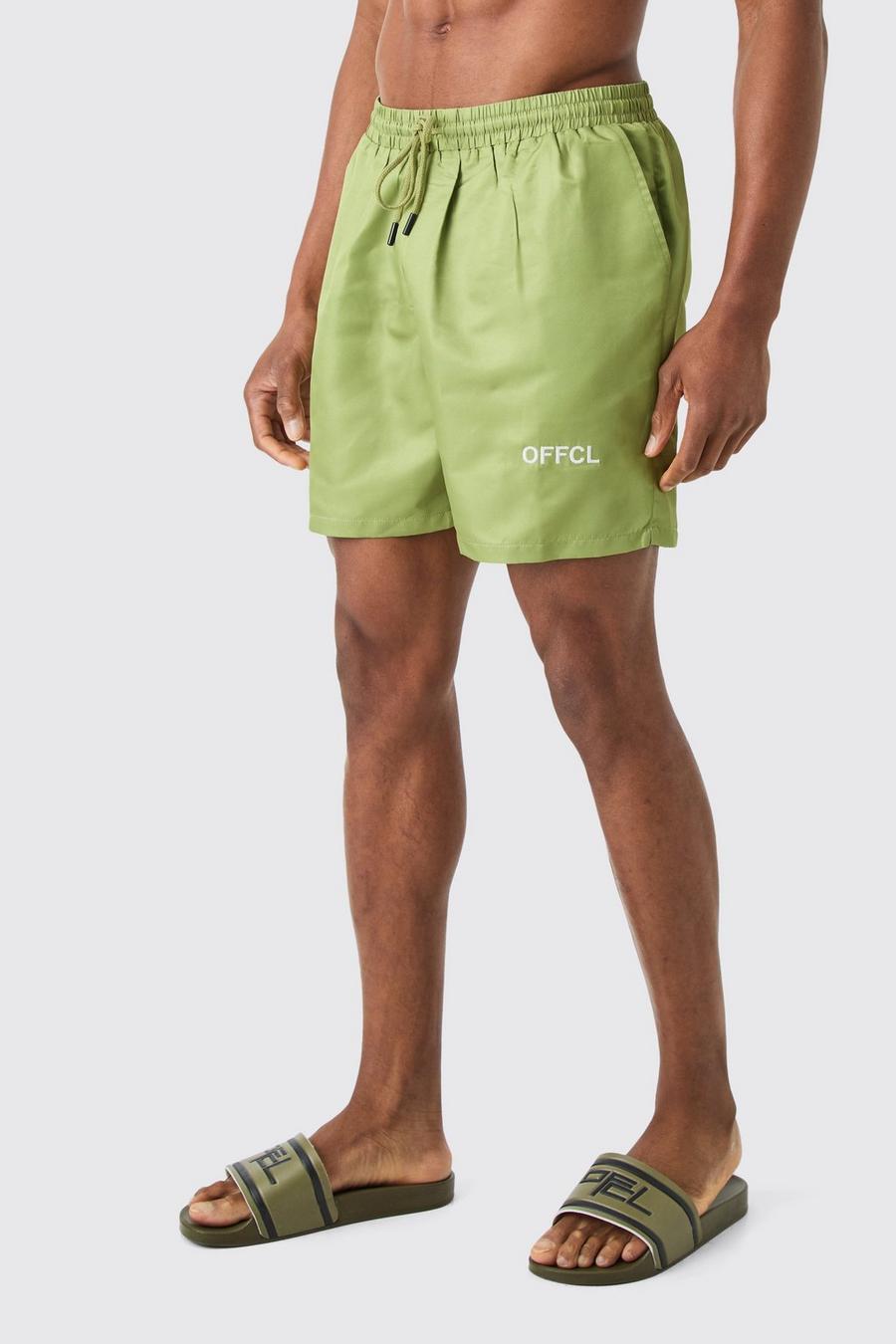 Pantaloncini da bagno medio Ofcl, Green