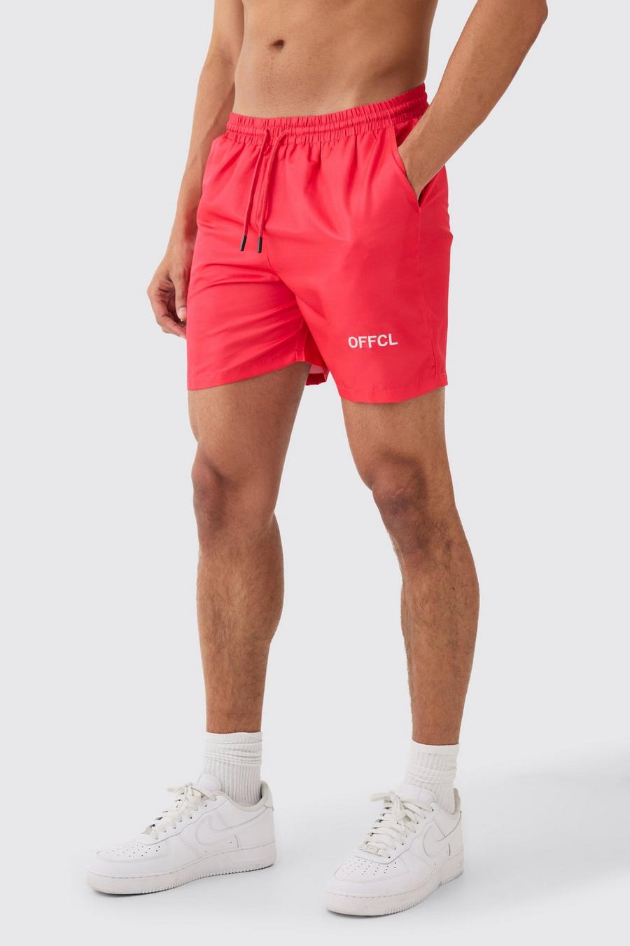 Berry Ofcl Mid Length Swim Short image number 1
