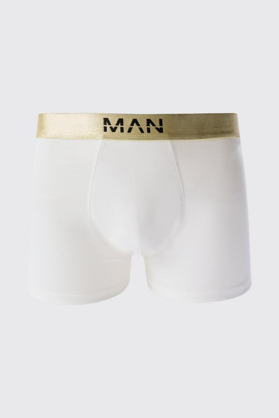 3 Pack Man Dash Gold Waistband Boxers In Multi