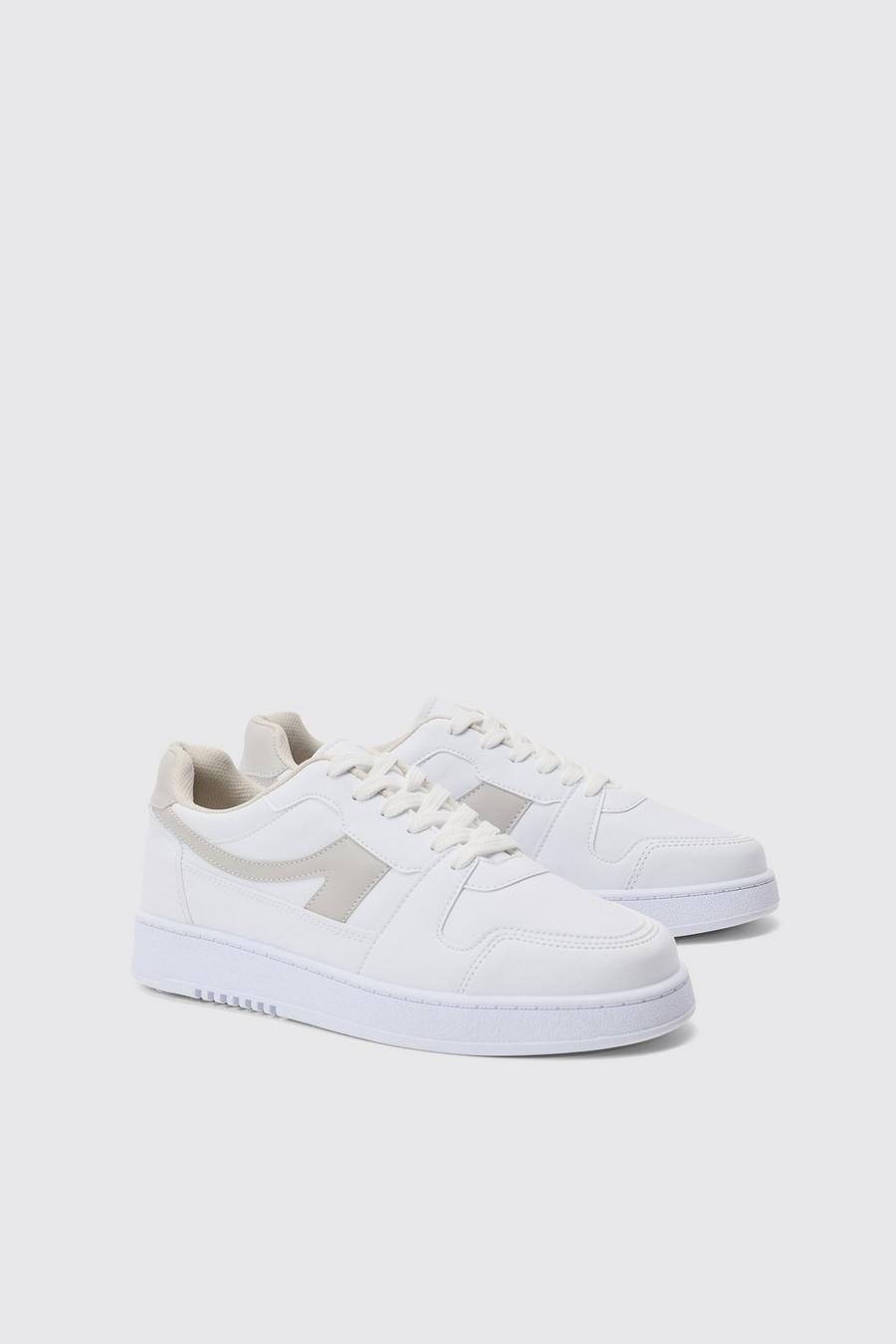 Contrast Panel Matie Trainers In Stone