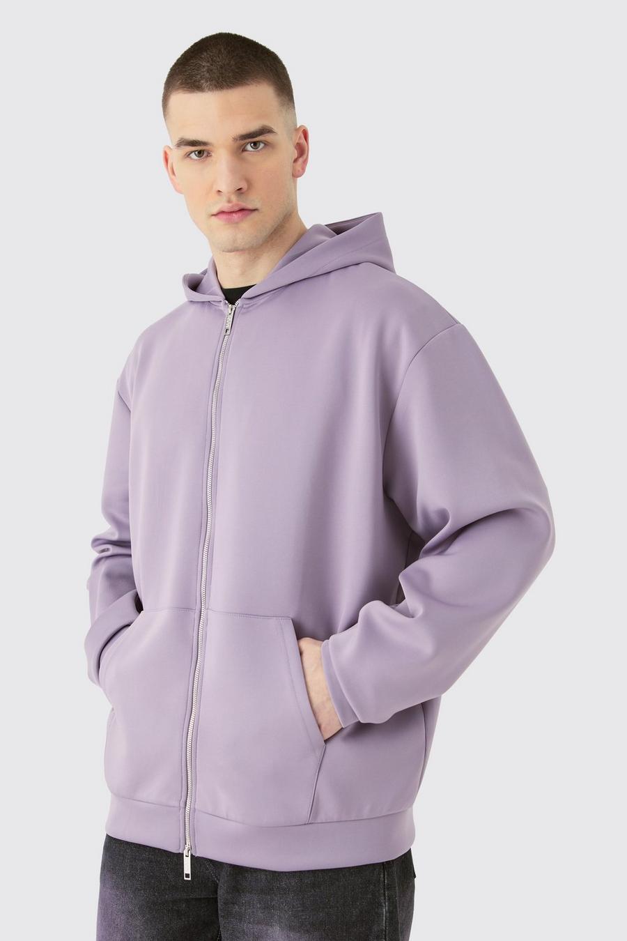 Tall - Sweat à capuche oversize zippé, Purple image number 1