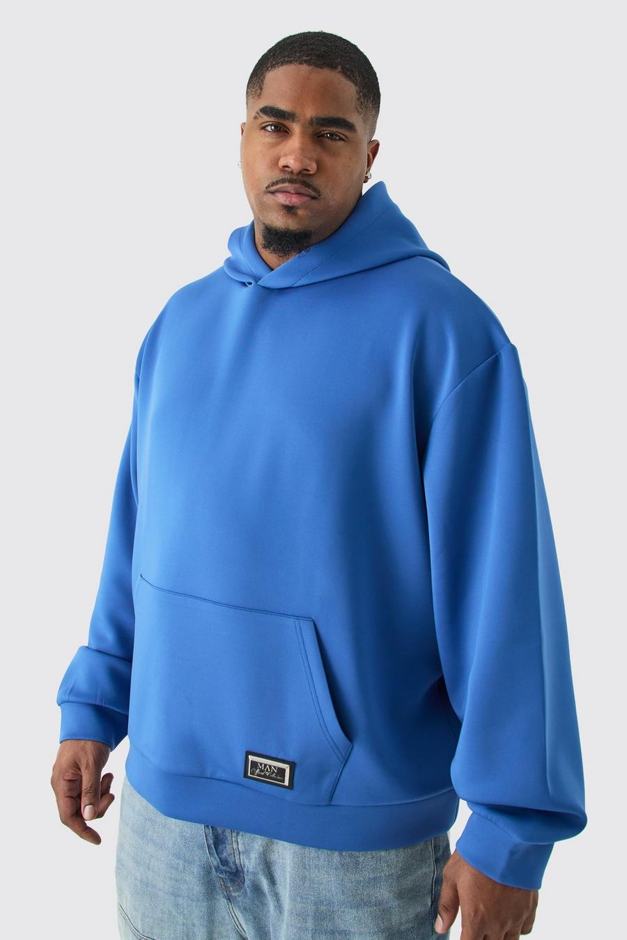 Cobalt Plus Oversized hoodie i scuba
