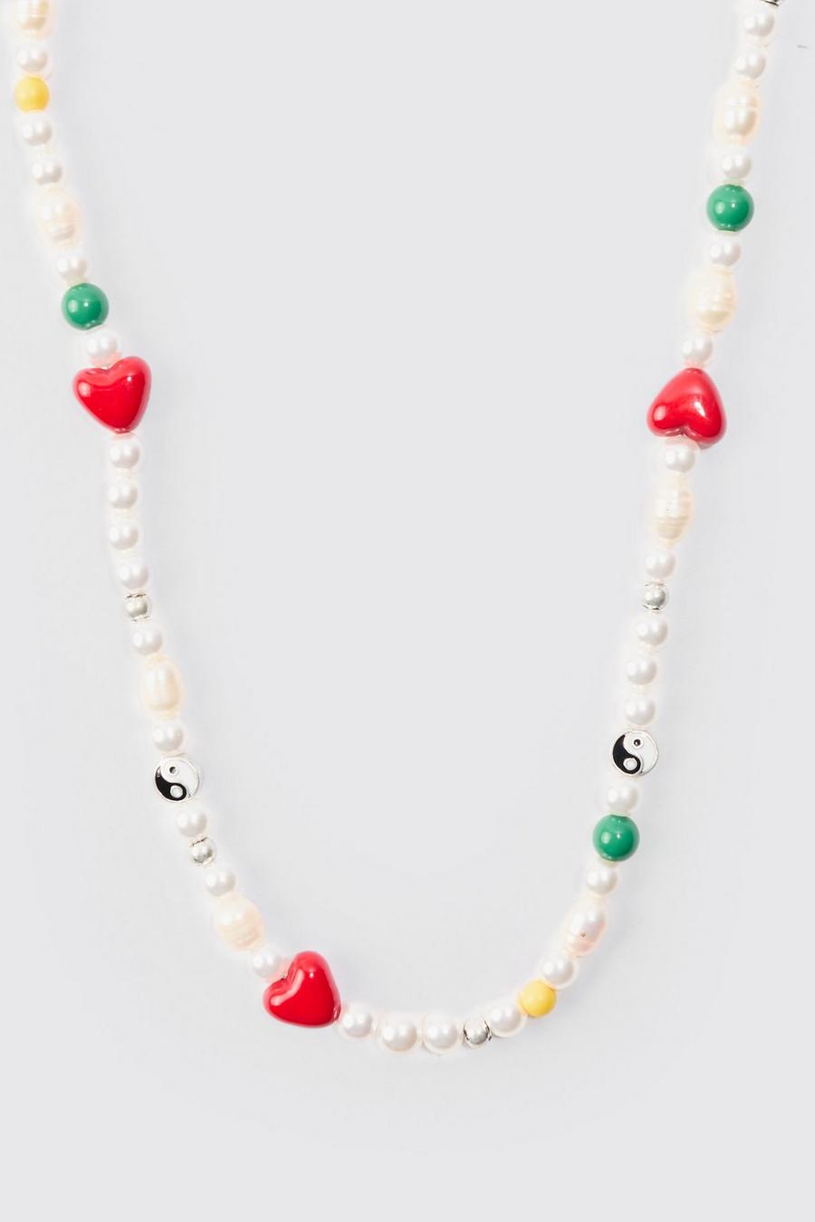Multi  Bead And Pearl Necklace image number 1