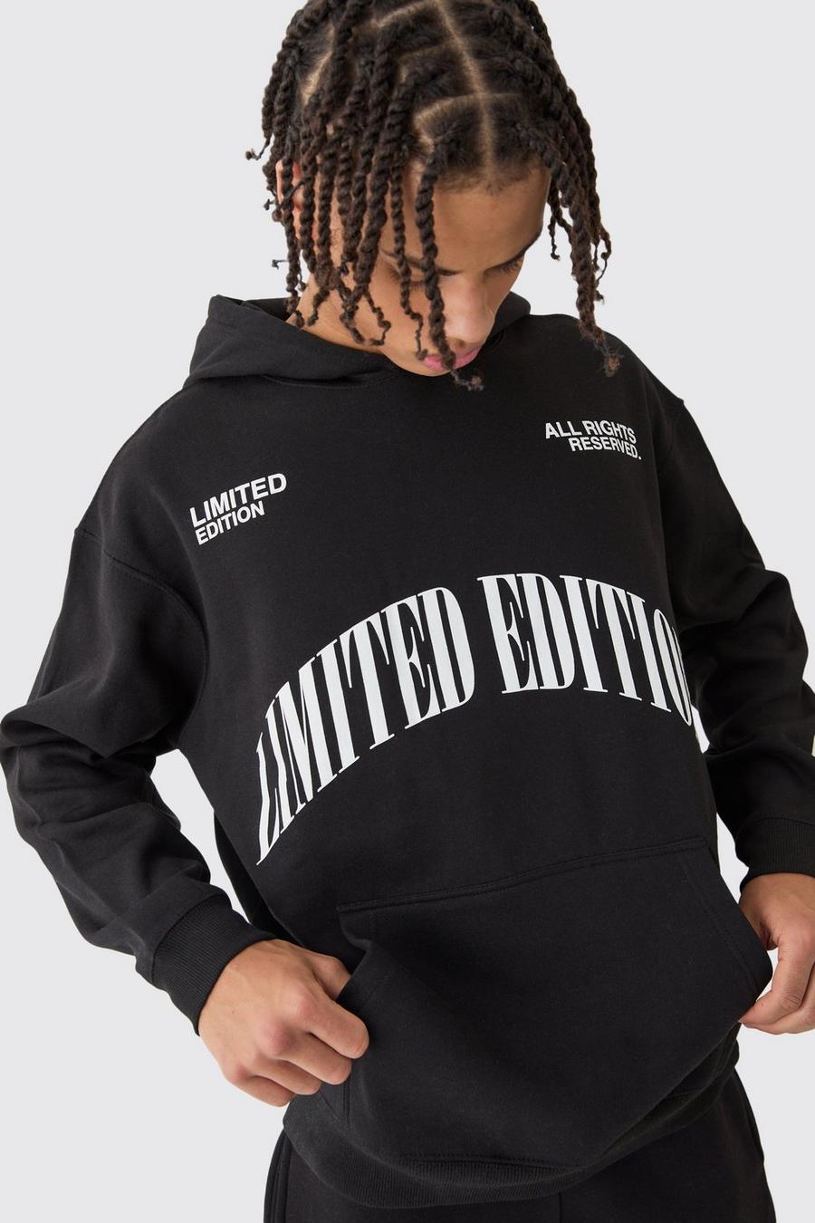 Oversize Limited Edition Hoodie, Black image number 1