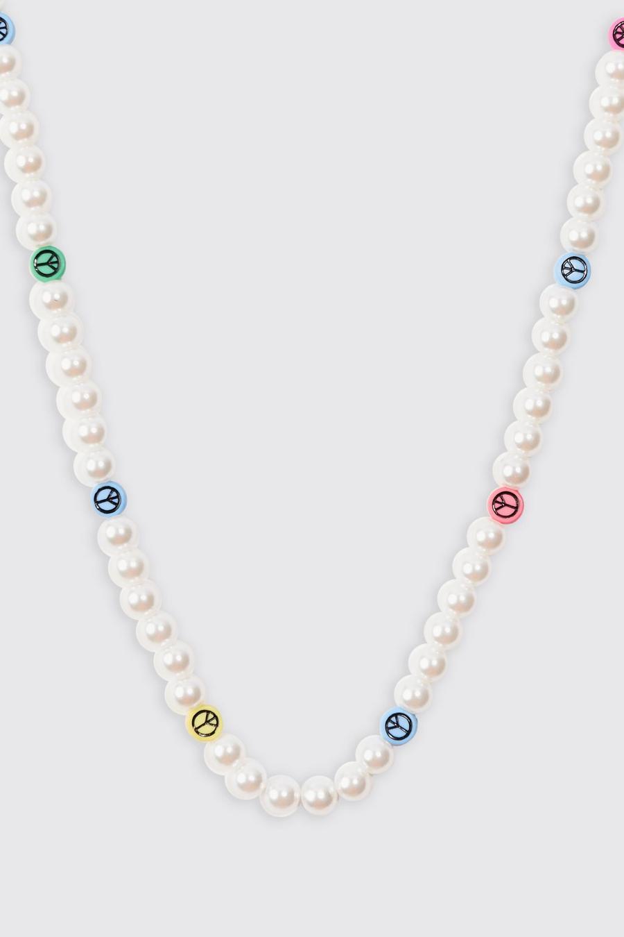 Pearl And Bead Mix Necklace In Multi