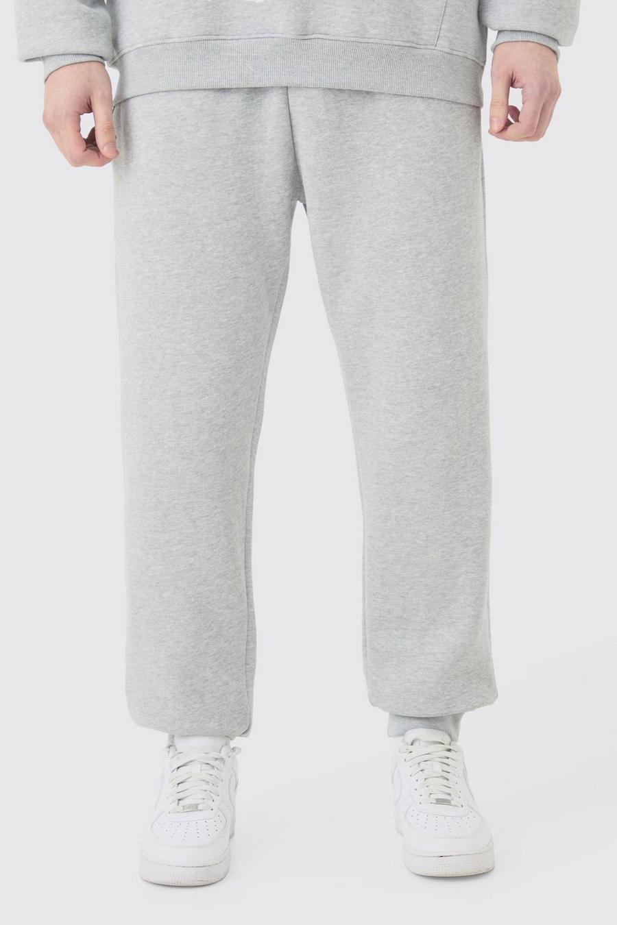 Pantalón deportivo Tall básico en gris jaspeado, Grey marl