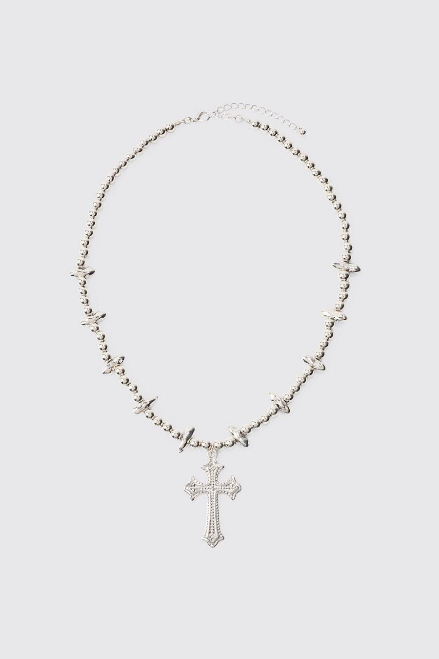 Cross Pendant Necklace In Silver
