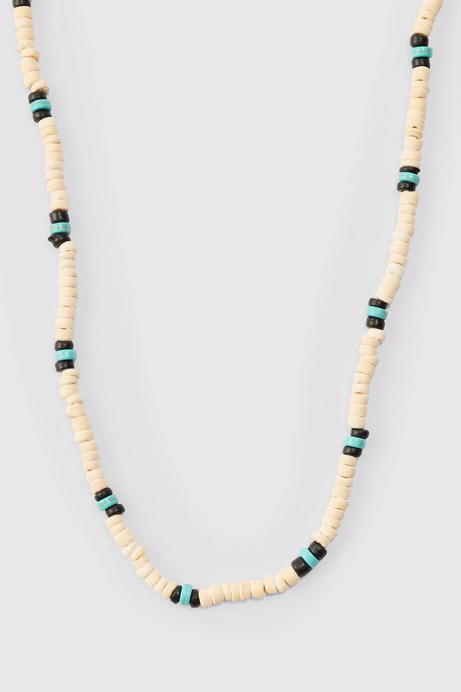Beaded Necklace In White