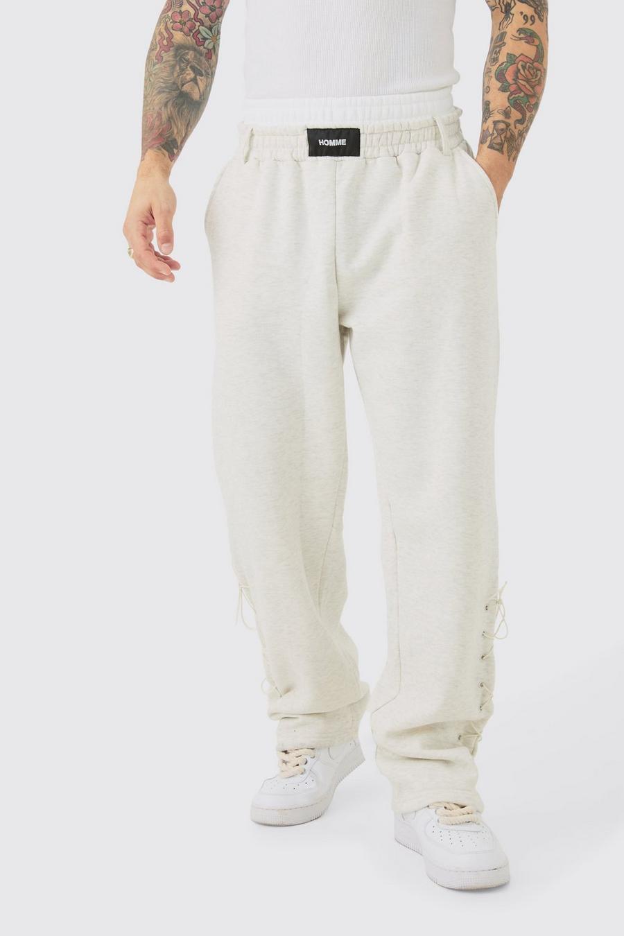 Ash grey Relaxed Double Waistband Jogger