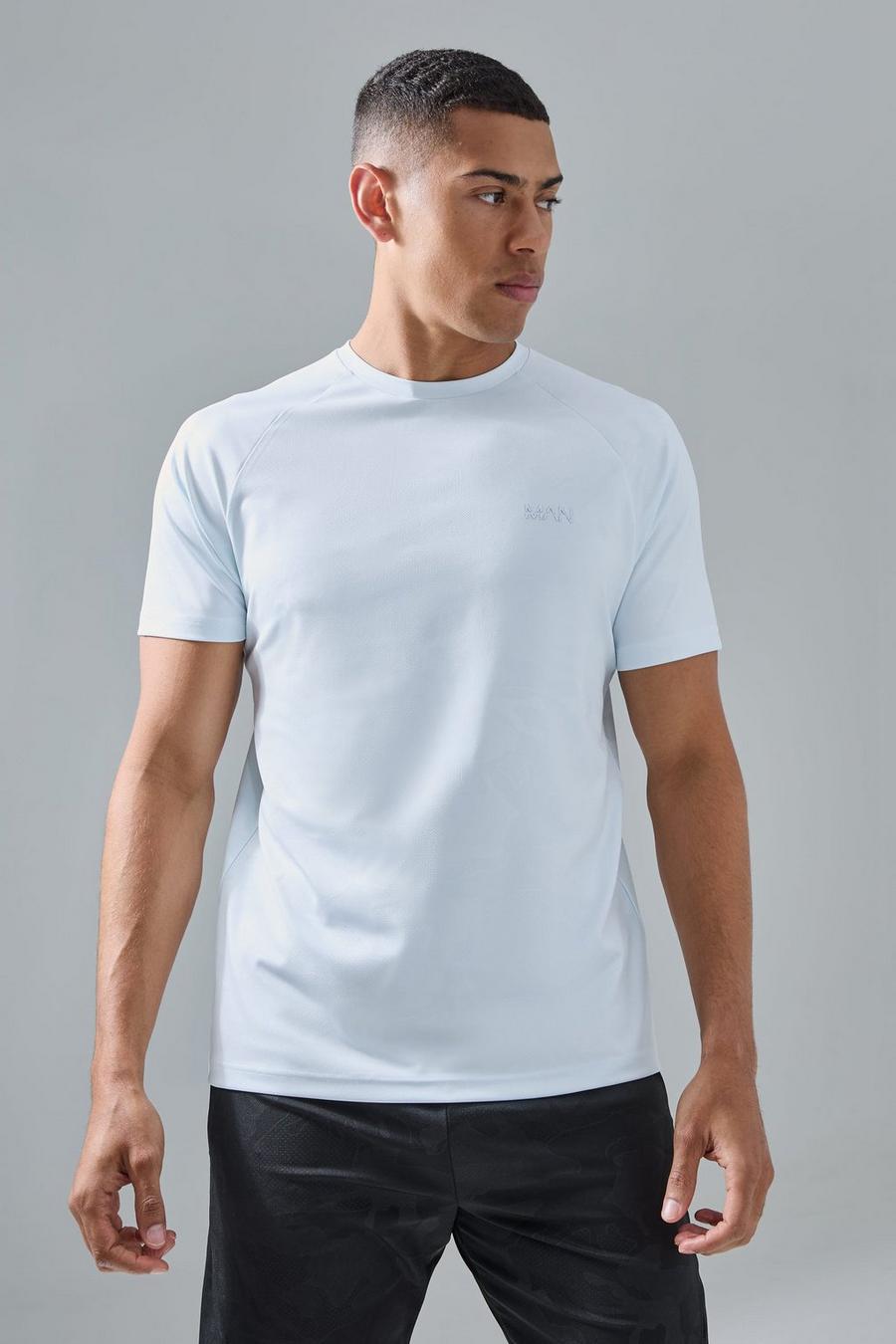Camiseta MAN Active de ranglán resistente con estampado de camuflaje, Blue image number 1