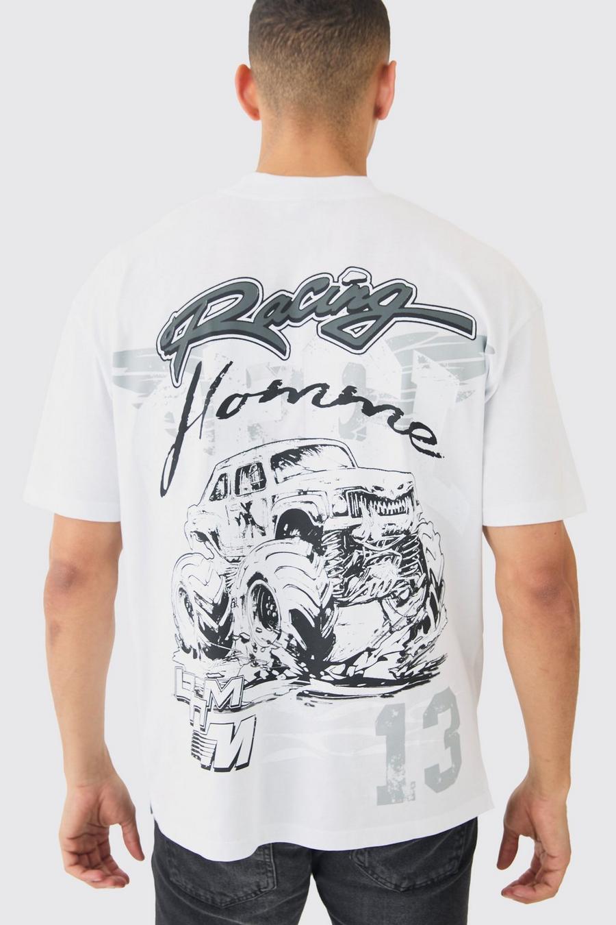 Oversize Official T-Shirt mit Print, White image number 1