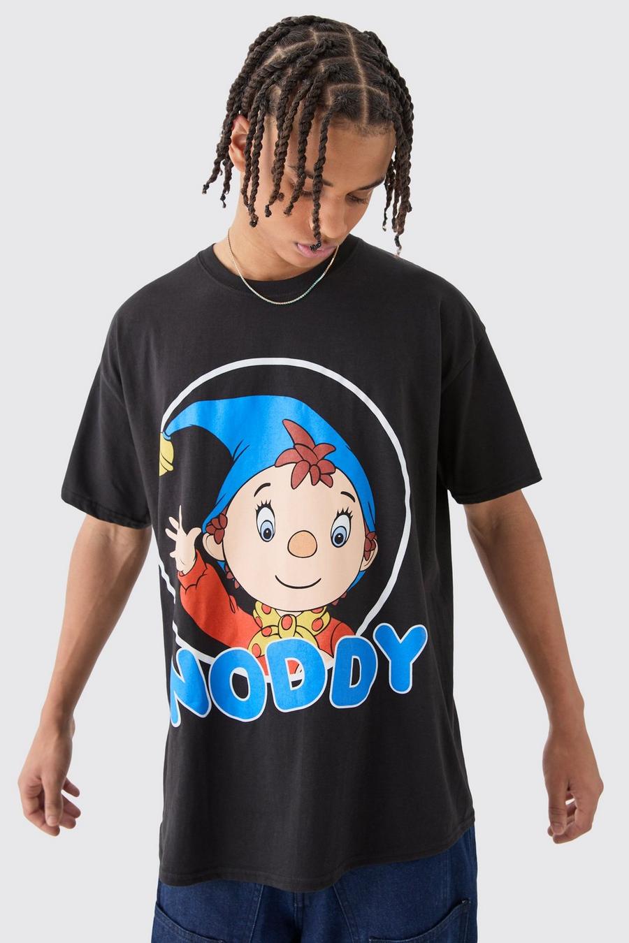 Camiseta oversize con estampado de Noddy, Black
