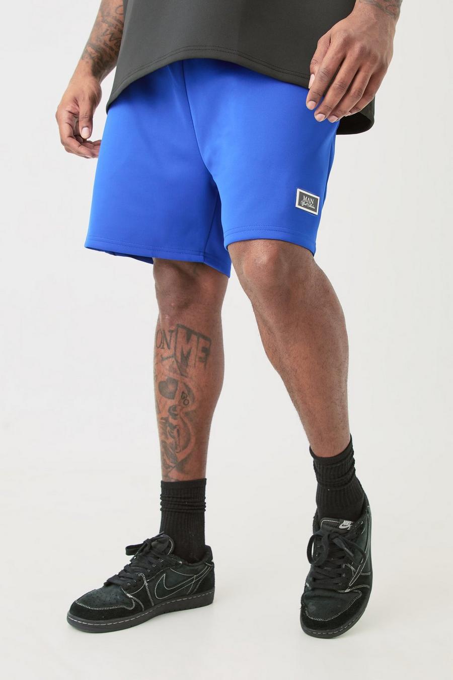 Pantaloncini Plus Size in Scuba in taglio rilassato, Cobalt image number 1