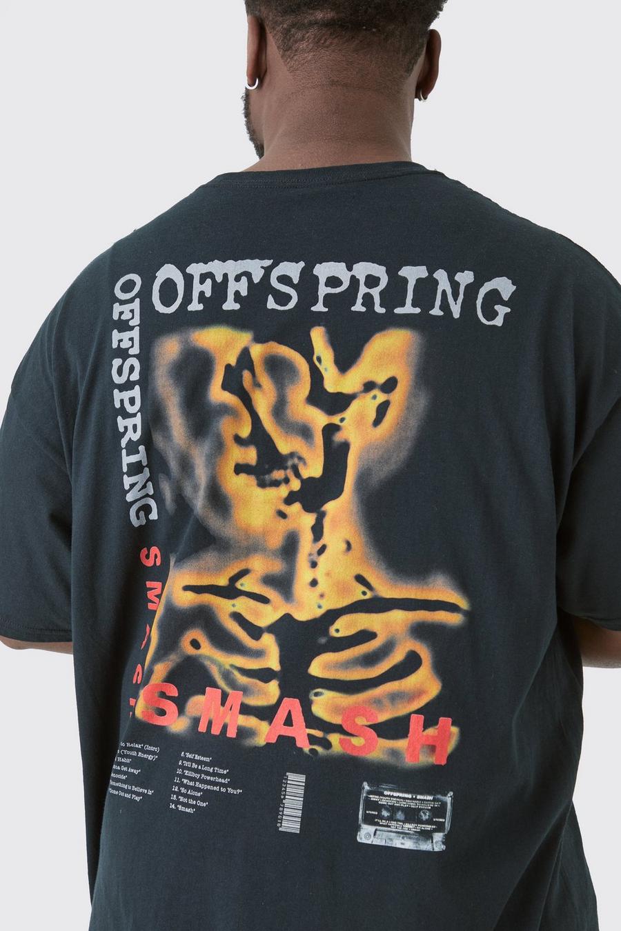 T-shirt Plus Size ufficiale Offspring nera, Black