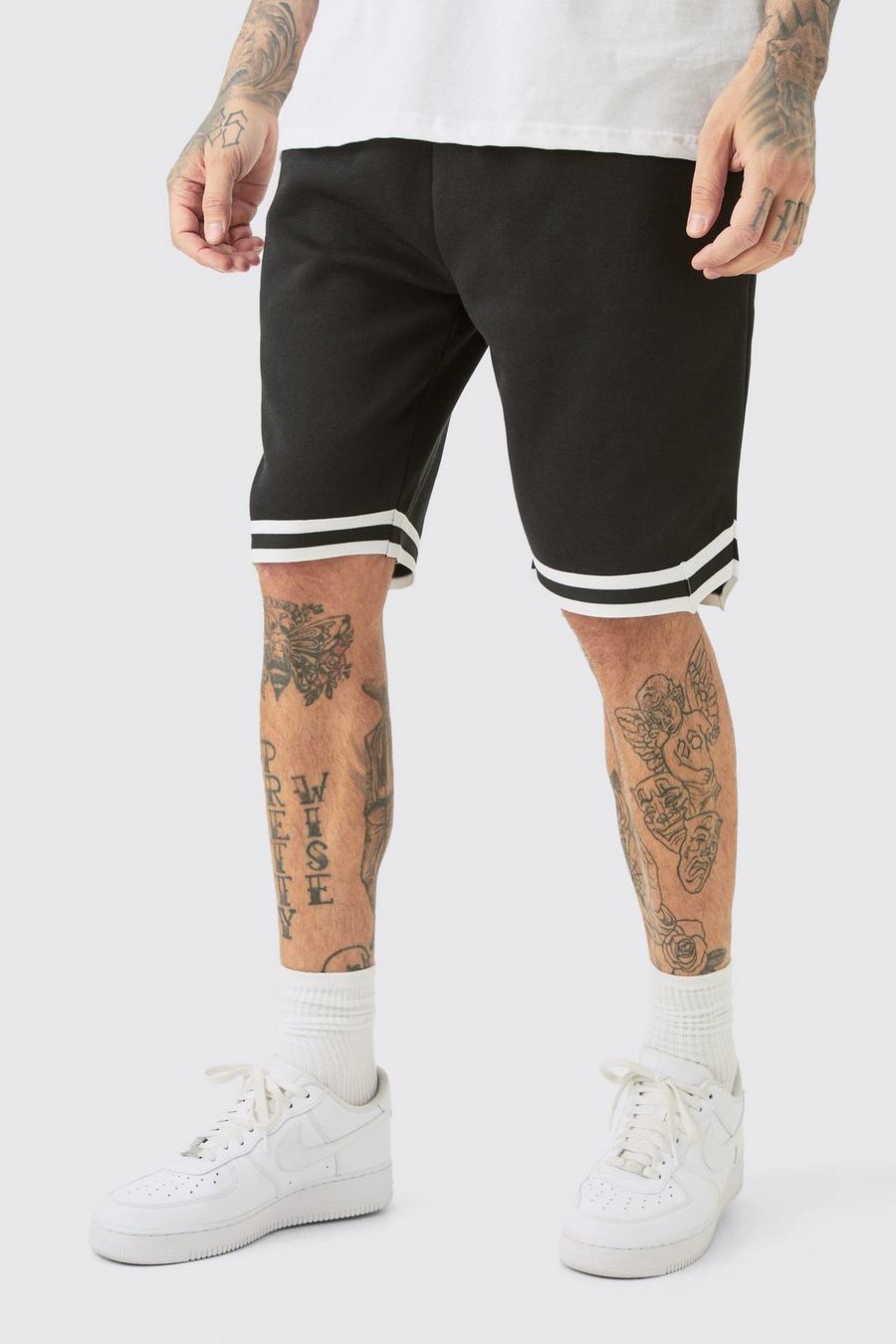 Tall Loose Fit Basketball Short In Black image number 1