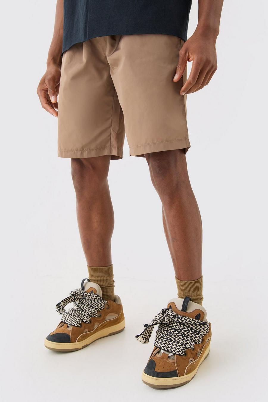 Stone Shorts med resår i midjan image number 1