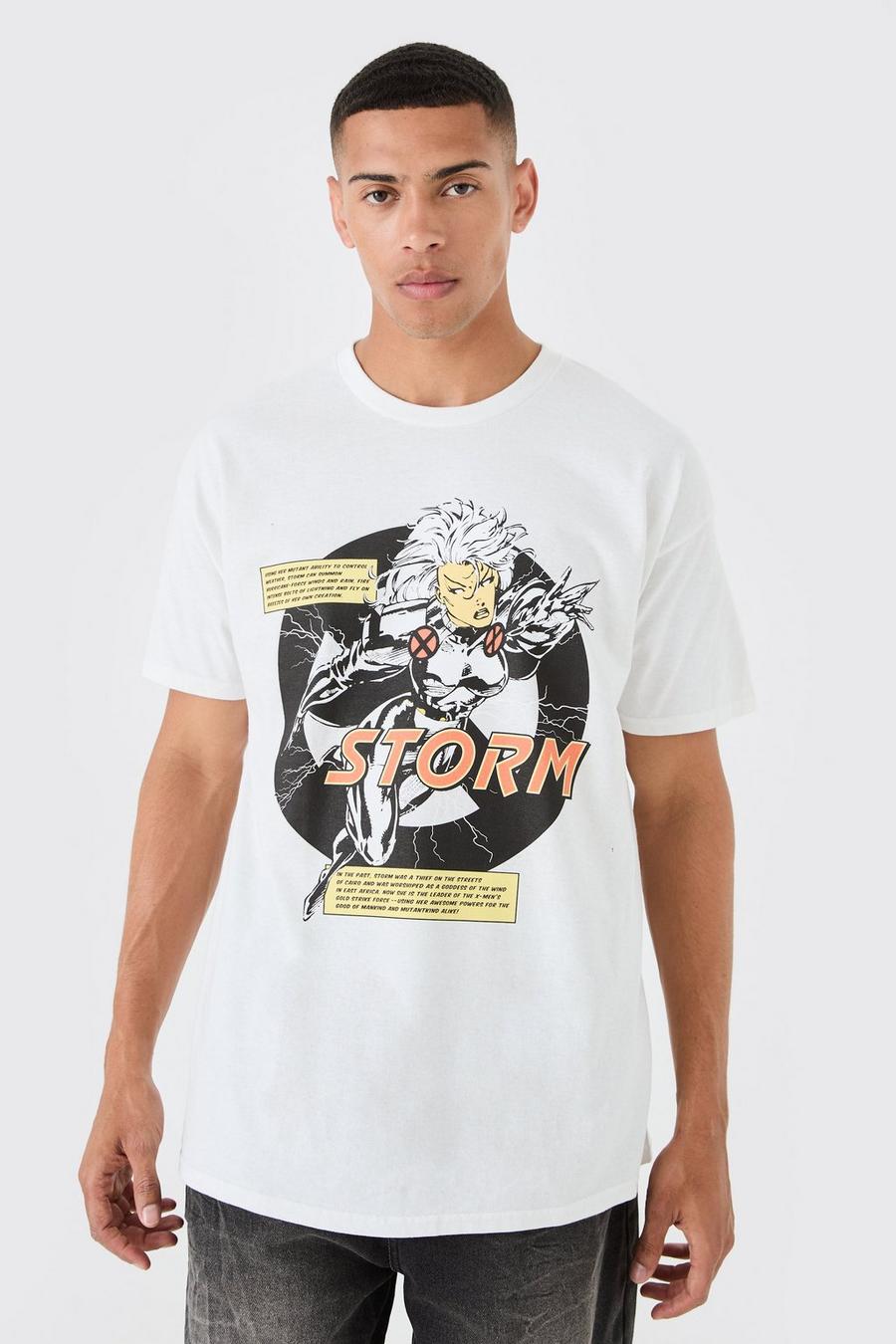 White X Men Storm Oversize t-shirt med tryck image number 1
