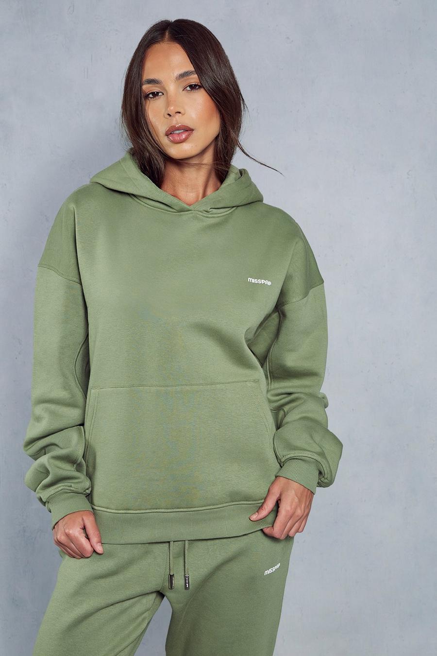 Khaki Misspap Oversized Hoodie