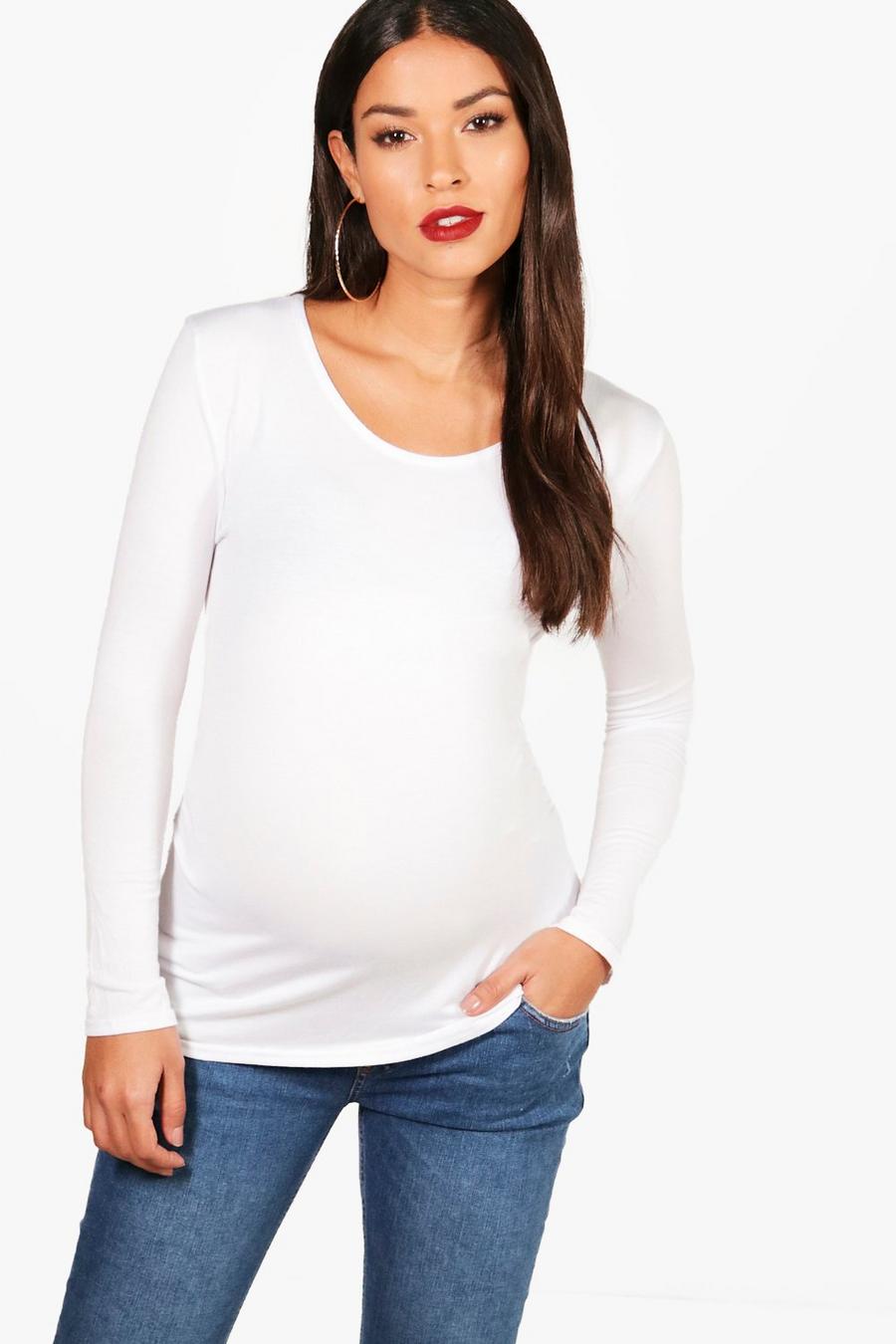 Maternity Long Sleeve Basic Top image number 1