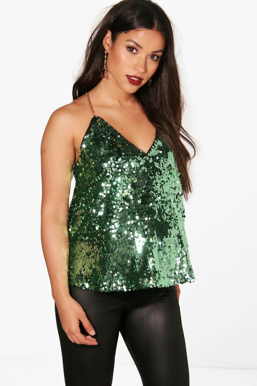 Maternity Polly Sequin Swing Cami Tank Top Top image number 1