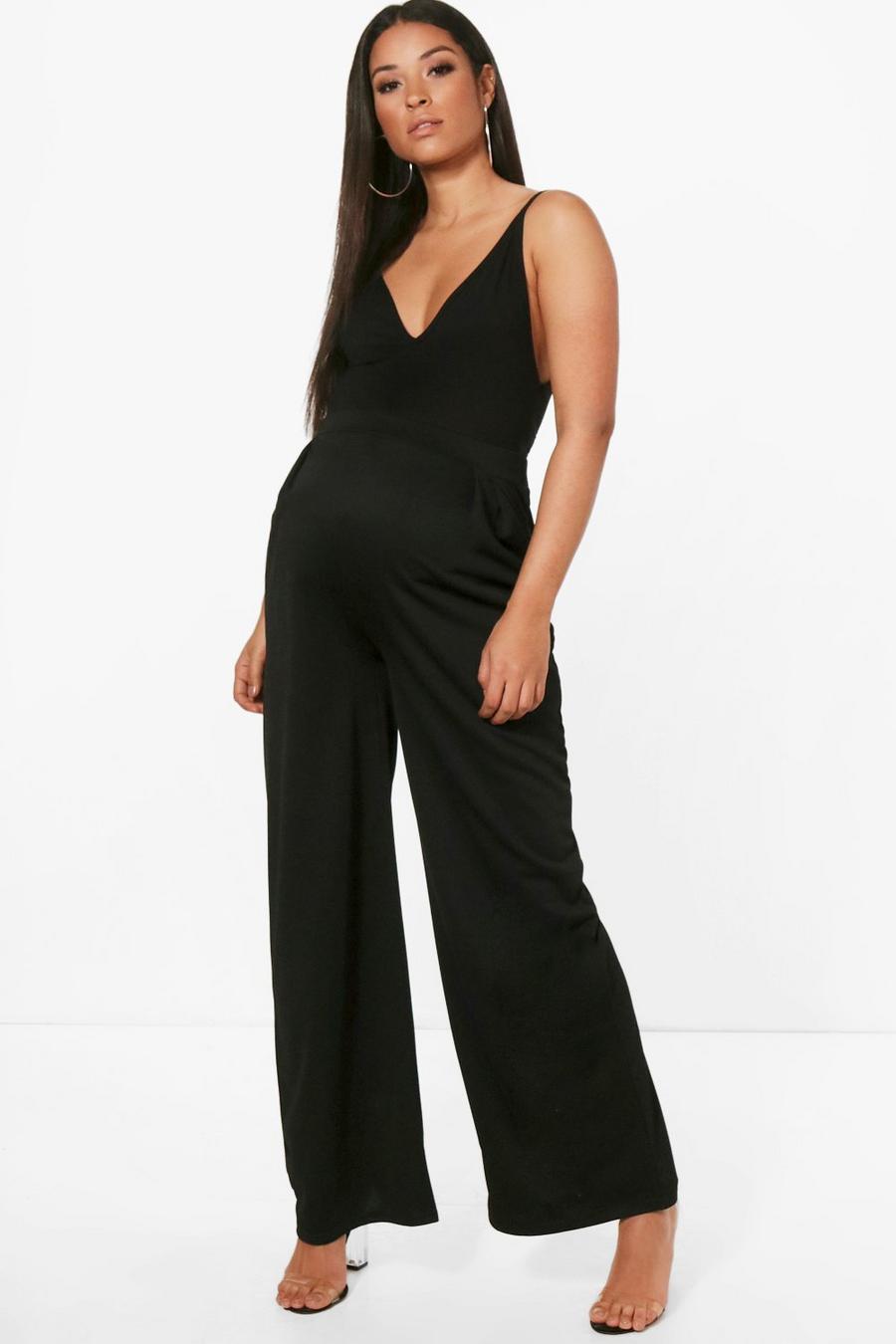 Maternity Amy Wide Leg Pleat Front Pants image number 1