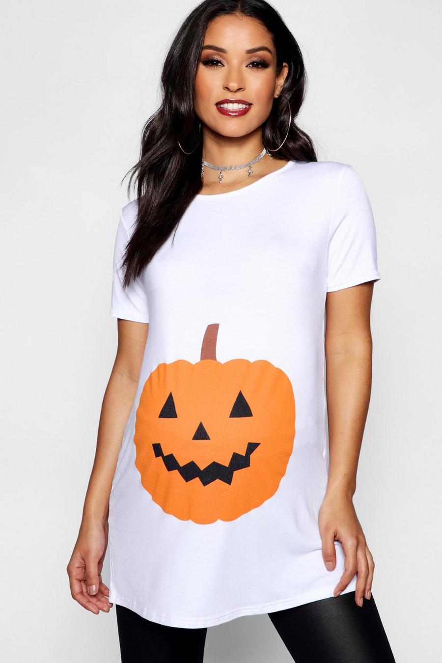 Maternity Emily Pumpkin Printed Halloween Tee image number 1