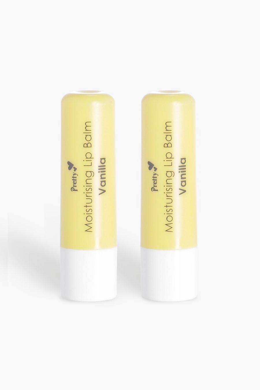 Confezione da 2 balsami labbra idratanti alla vaniglia Pretty, Bianco image number 1