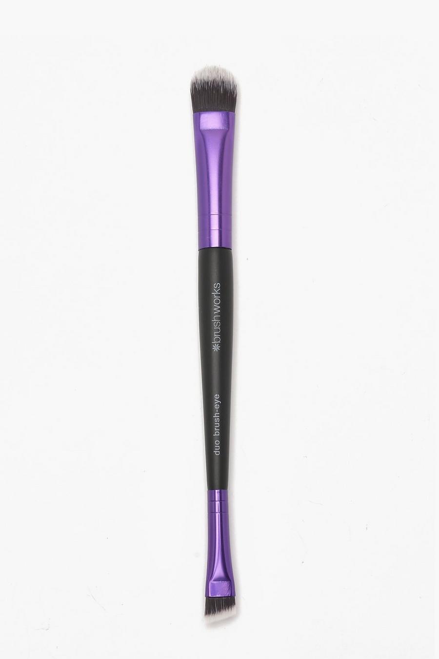 Purple Brushworks Double Ended Eye Brush image number 1