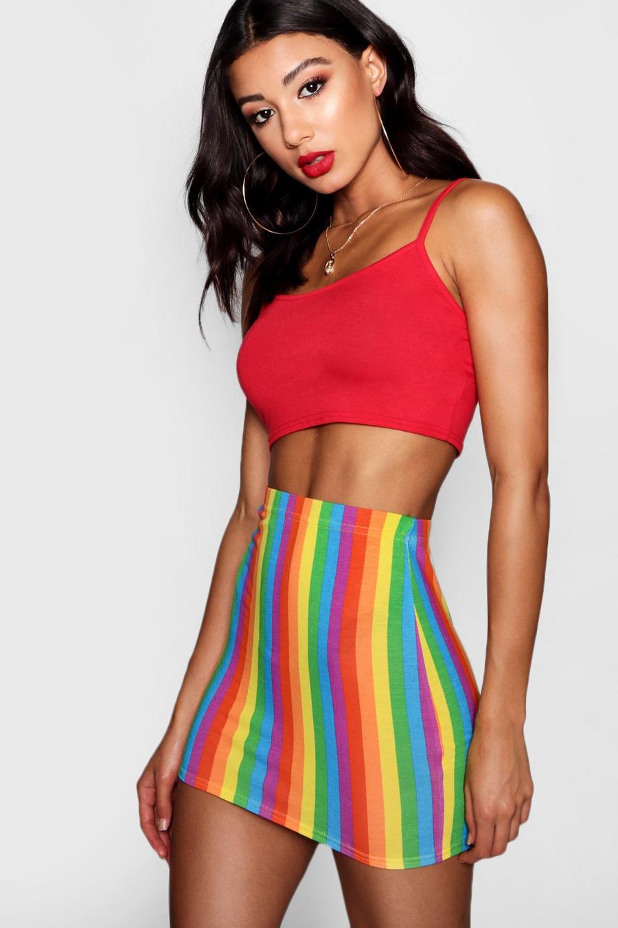 Minifalda bodycon arco, Multicolor image number 1